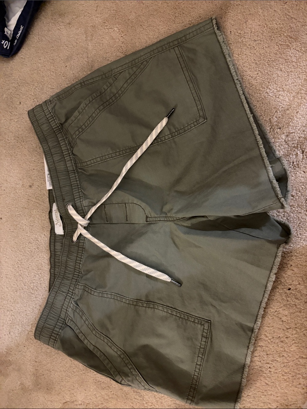 Natural Reflections Olive Green Drawstring Women’s Shorts